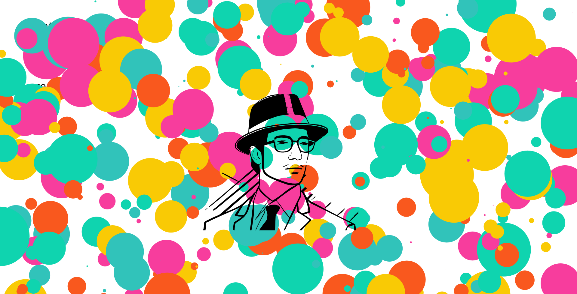 image of a man with circles around him